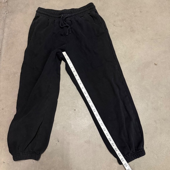 Quince Organic Heavyweight Fleece Boyfriend Sweatpants Black Size Small - Picture 8 of 8